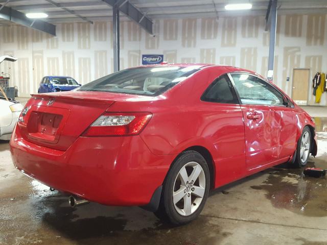 2HGFG12847H571772 - 2007 HONDA CIVIC EX Qırmızı foto 4