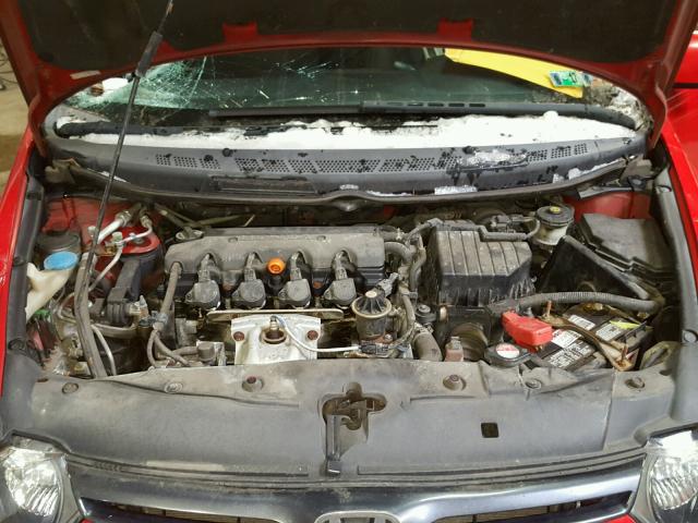 2HGFG12847H571772 - 2007 HONDA CIVIC EX Qırmızı foto 7