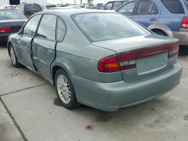 4S3BE635237208719 - 2003 SUBARU LEGACY L GREEN photo 3