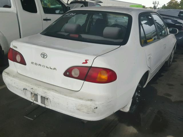 1NXBR12E71Z561816 - 2001 TOYOTA COROLLA CE WHITE photo 4