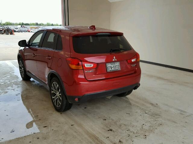 JA4AP3AU4HZ055622 - 2017 MITSUBISHI OUTLANDER RED photo 3