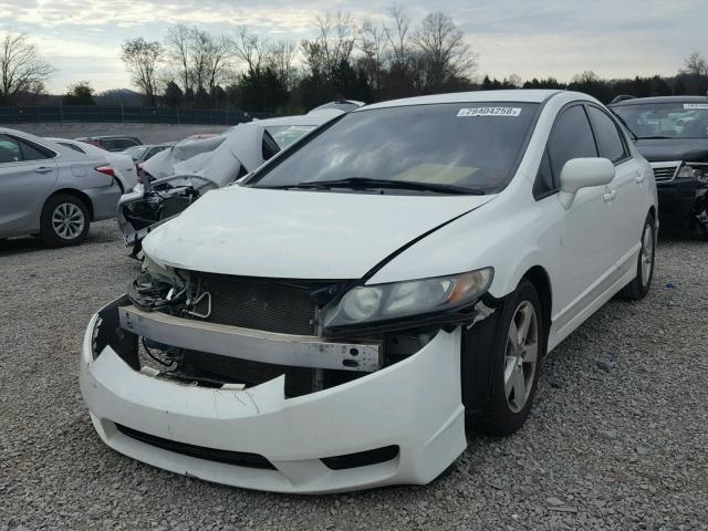 2HGFA1F65AH539804 - 2010 HONDA CIVIC WHITE photo 2