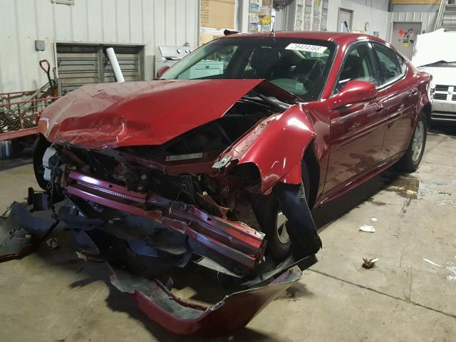 2G2WS522051126066 - 2005 PONTIAC GRAND PRIX MAROON photo 2