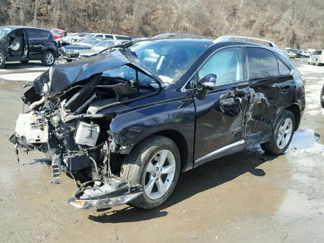 2T2BK1BA6AC012106 - 2010 LEXUS RX 350 BLUE photo 2