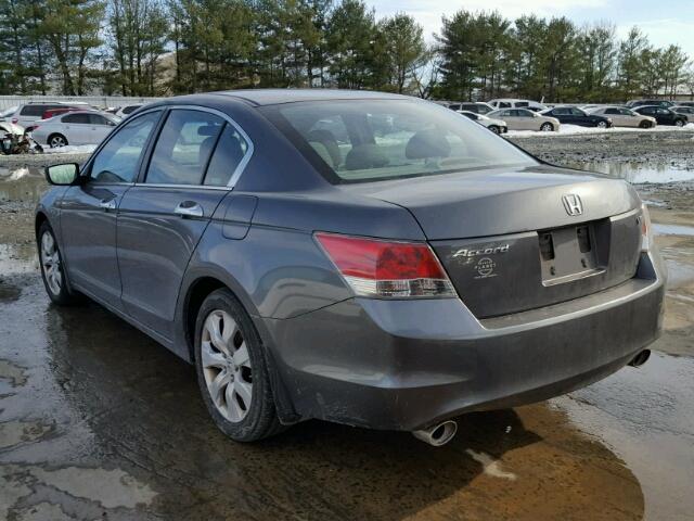 1HGCP367X8A076816 - 2008 HONDA ACCORD EX GRAY photo 3