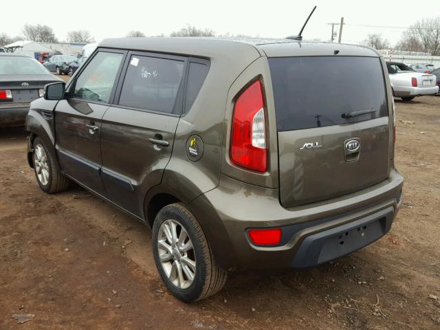 KNDJT2A65C7399137 - 2012 KIA SOUL + BROWN photo 3