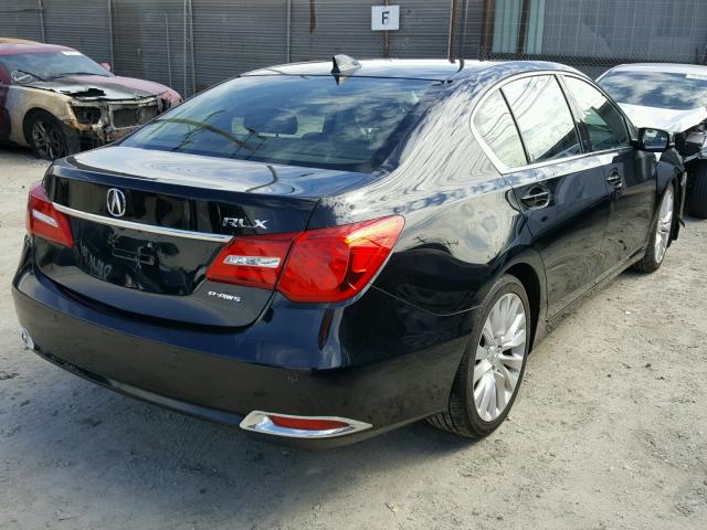 JH4KC1F97EC003283 - 2014 ACURA RLX ADVANC BLACK photo 4