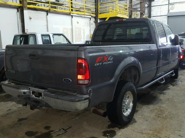 1FTSW31P94EB37550 - 2004 FORD F350 SRW S GRAY photo 4