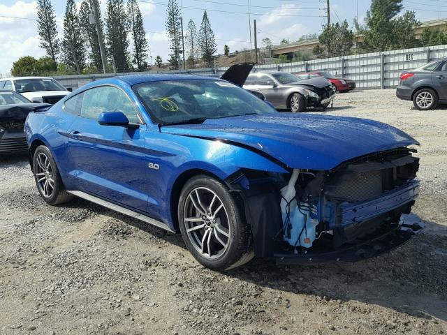 1FA6P8CF4H5324352 - 2017 FORD MUSTANG GT BLUE photo 1