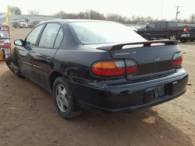1G1NE52J52M678001 - 2002 CHEVROLET MALIBU LS შავი ფოტო 3