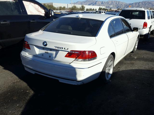 WBAHN83506DT37311 - 2006 BMW 750 LI WHITE photo 4