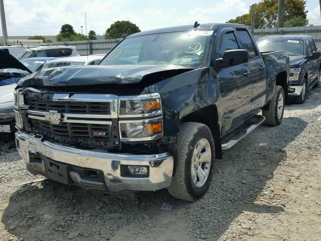 1GCVKREC5EZ381130 - 2014 CHEVROLET SILVERADO GREEN photo 2