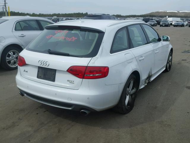 WAUWFAFL8CA071460 - 2012 AUDI A4 PREMIUM WHITE photo 4