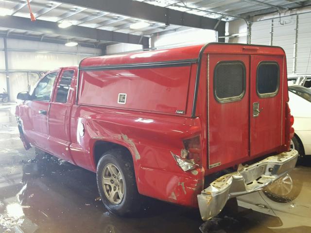 1D7HE42NX6S694039 - 2006 DODGE DAKOTA SLT RED photo 3