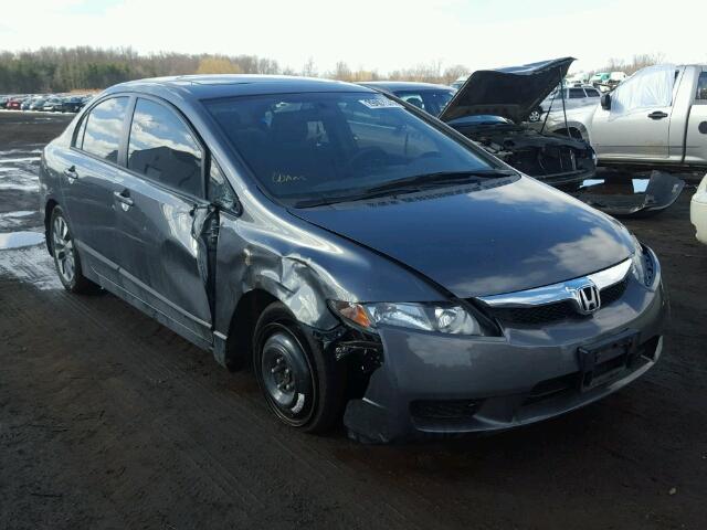 19XFA16809E008016 - 2009 HONDA CIVIC EX GRAY photo 1