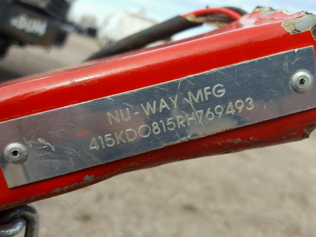 415KD0815RH769493 - 1994 UTILITY TRAILER RED photo 10