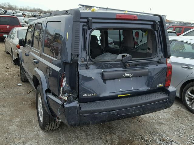 1J8HG48P77C586463 - 2007 JEEP COMMANDER BLUE photo 3