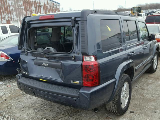 1J8HG48P77C586463 - 2007 JEEP COMMANDER BLUE photo 4