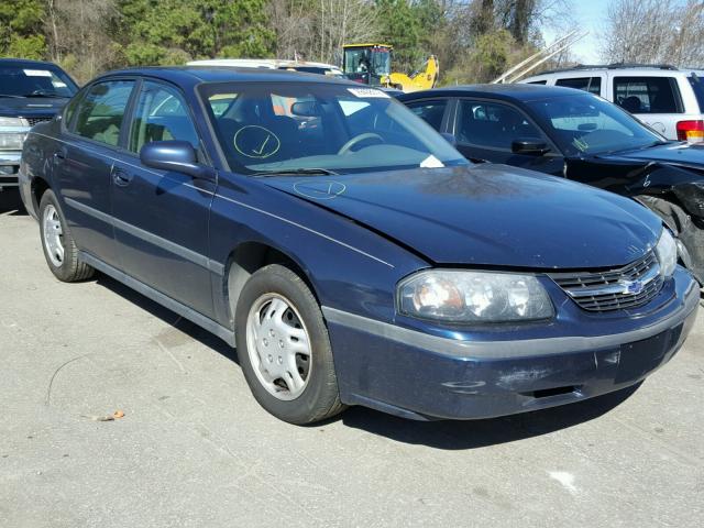 2G1WF55E8Y9145842 - 2000 CHEVROLET IMPALA BLUE photo 1