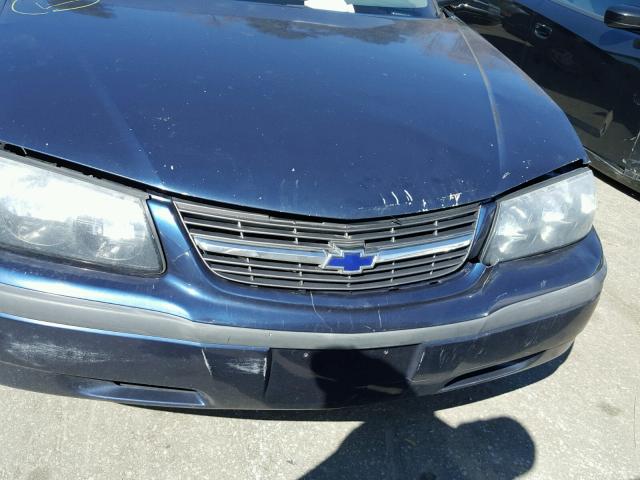 2G1WF55E8Y9145842 - 2000 CHEVROLET IMPALA BLUE photo 9