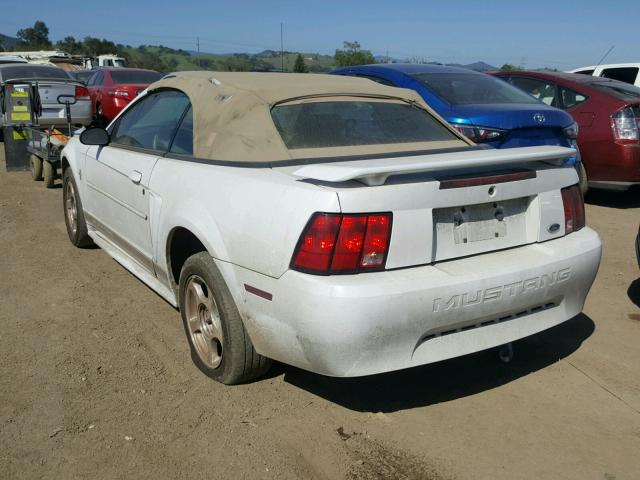 1FAFP44452F158866 - 2002 FORD MUSTANG WHITE photo 3