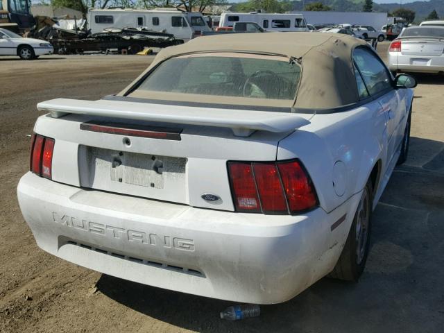1FAFP44452F158866 - 2002 FORD MUSTANG WHITE photo 4