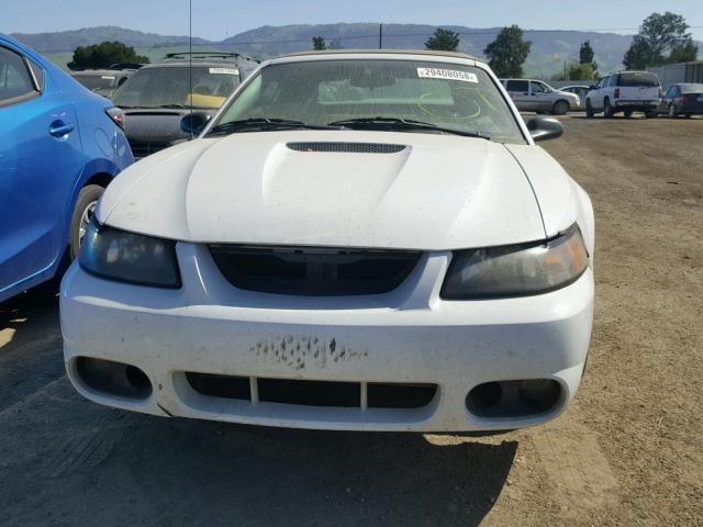 1FAFP44452F158866 - 2002 FORD MUSTANG WHITE photo 9