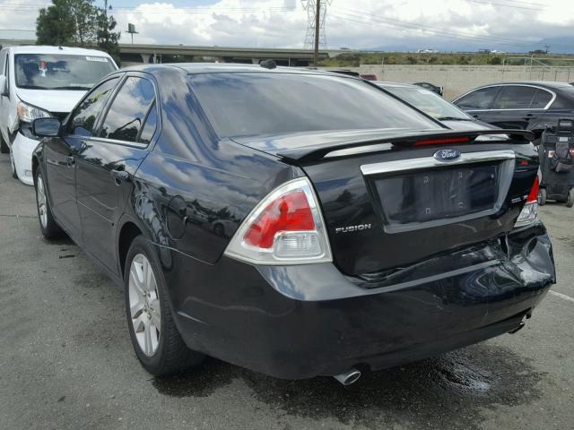 3FAHP08109R103689 - 2009 FORD FUSION SEL BLACK photo 3