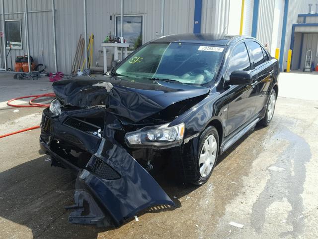 JA32U1FU7AU033034 - 2010 MITSUBISHI LANCER DE BLACK photo 2