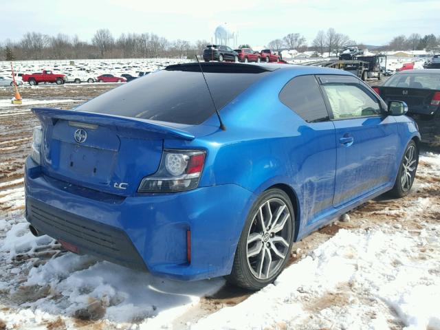 JTKJF5C72FJ002594 - 2015 TOYOTA SCION TC 蓝色 照片 4