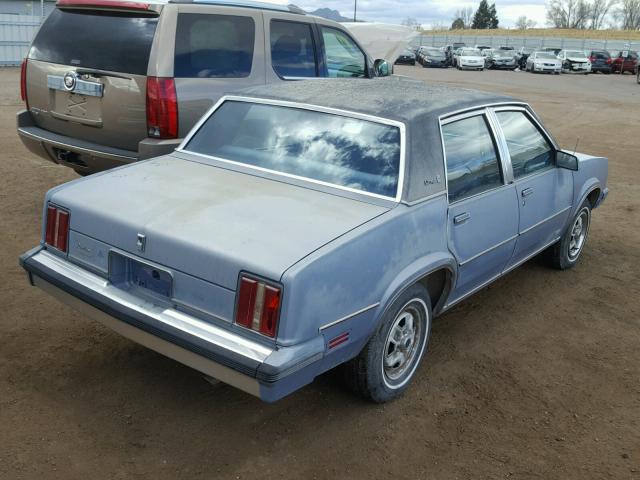 1G3AE69X4EW350986 - 1984 OLDSMOBILE OMEGA BROU BLUE photo 4