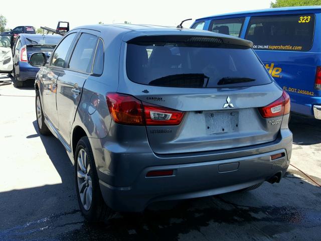 JA4AP4AU8BZ006338 - 2011 MITSUBISHI OUTLANDER GRAY photo 3