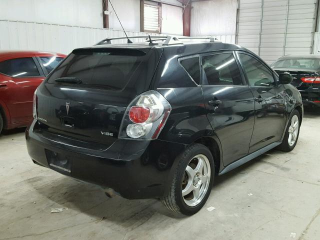 5Y2SP6E06AZ418706 - 2010 PONTIAC VIBE BLACK photo 4