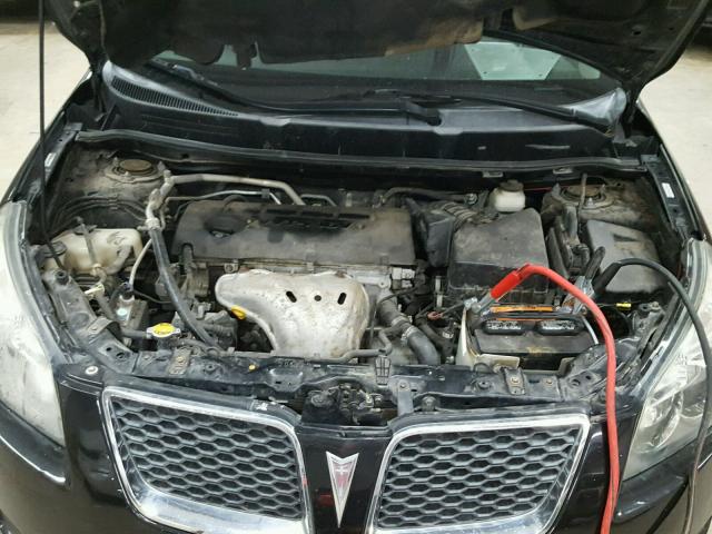 5Y2SP6E06AZ418706 - 2010 PONTIAC VIBE BLACK photo 7