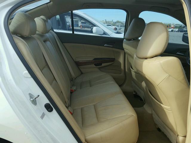 1HGCP36898A024490 - 2008 HONDA ACCORD EXL WHITE photo 6