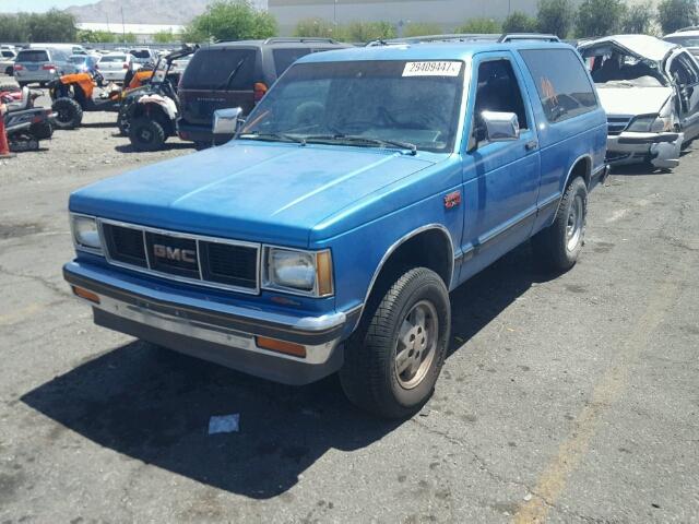 1GKCT18Z3K0527373 - 1989 GMC S15 JIMMY BLUE photo 2