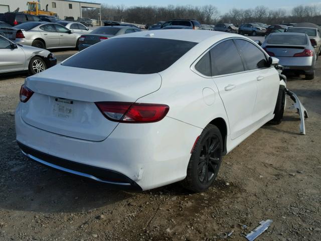 1C3CCCAB3FN638023 - 2015 CHRYSLER 200 LIMITE WHITE photo 4