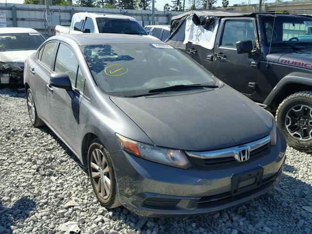 19XFB2F90CE026647 - 2012 HONDA CIVIC EXL GRAY photo 1