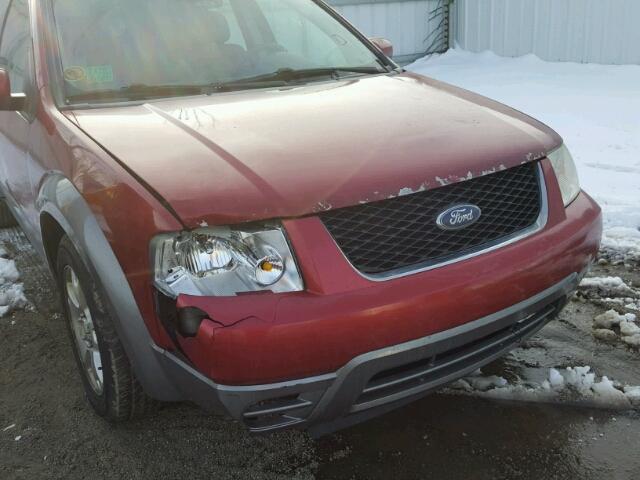 1FMZK021X7GA10586 - 2007 FORD FREESTYLE RED photo 9