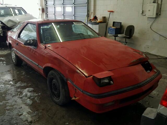 1B3XG24K4KG154594 - 1989 DODGE DAYTONA RED photo 1