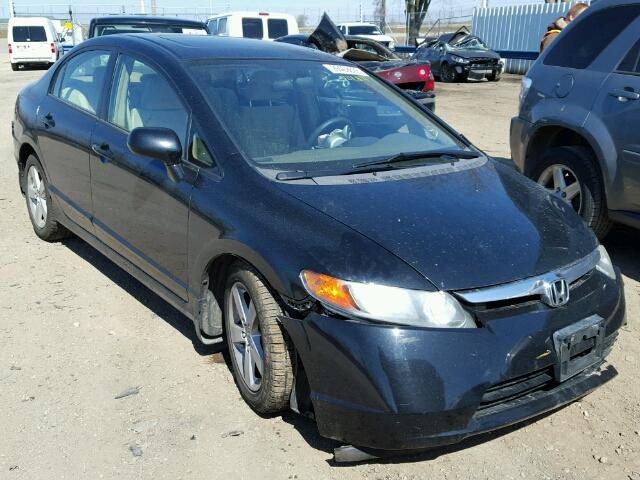 1HGFA16856L116118 - 2006 HONDA CIVIC EX BLACK photo 1