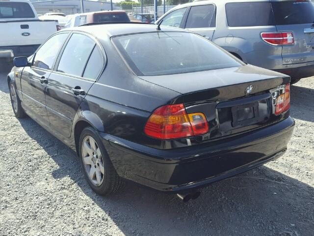 WBAET37443NJ26759 - 2003 BMW 325I BLACK photo 3