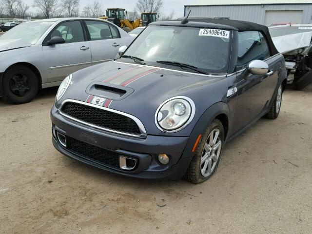 WMWZP3C58CT249917 - 2012 MINI COOPER S GRAY photo 2