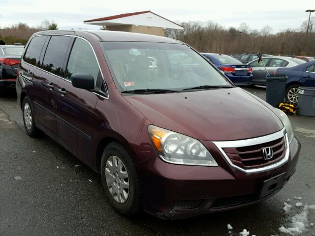 5FNRL38218B052255 - 2008 HONDA ODYSSEY LX MAROON photo 1