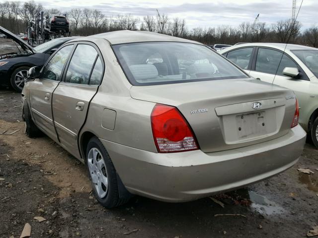 KMHDN46D35U997995 - 2005 HYUNDAI ELANTRA GL BEIGE photo 3