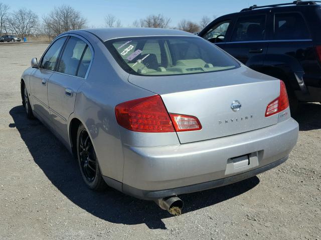 JNKCV51E43M303204 - 2003 INFINITI G35 SILVER photo 3