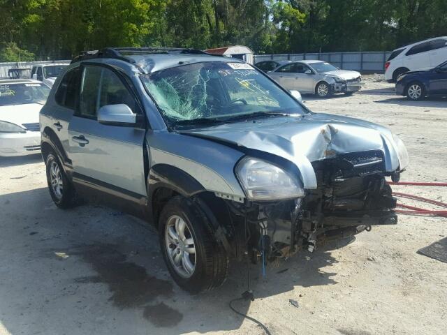 KM8JN72D26U345137 - 2006 HYUNDAI TUCSON GLS BLUE photo 1