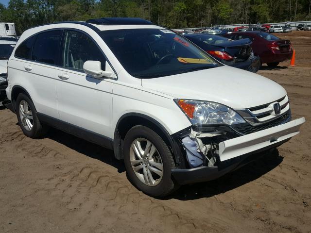 5J6RE3H74AL050373 - 2010 HONDA CR-V EXL WHITE photo 1