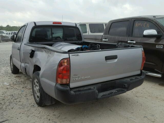 5TFNX4CNXEX041086 - 2014 TOYOTA TACOMA GRAY photo 3