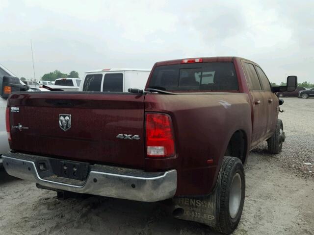 3C63RRHLXHG596559 - 2017 RAM 3500 SLT MAROON photo 4